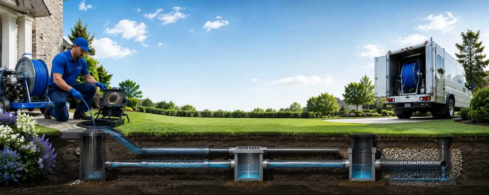 Outdoor drain cleaning information for Melvin, IL
